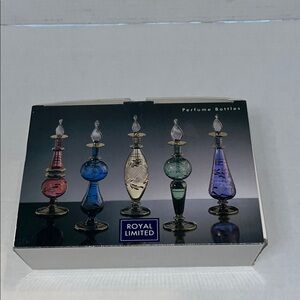 VTG-Royal Limited Perfume Bottles Set 0f 5. Glass bottles in original box Egypt.